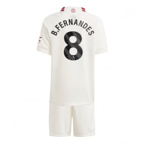 Manchester United Bruno Fernandes #8 Dětské Alternativní dres komplet 2023-24 Krátký Rukáv (+ trenýrky)